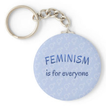 Feminismus Slogan blau gemustert