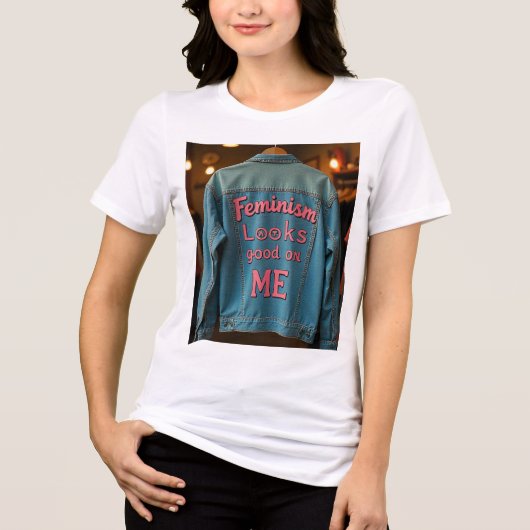 Feminismus steht mir gut Tri-Blend shirt (Vorderseite)