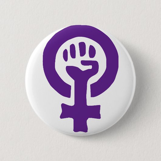 Feminismus-Symbol Button (Vorderseite)