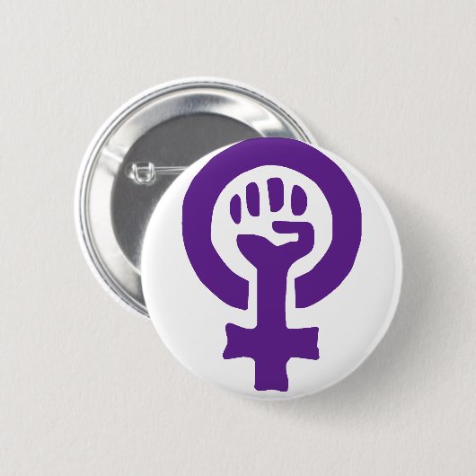 Feminismus-Symbol Button (Vorne & Hinten)