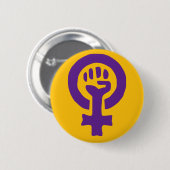 Feminismus-Symbol Button (Vorne & Hinten)