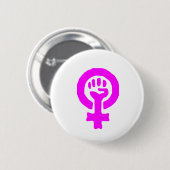Feminismus-Symbol Button (Vorne & Hinten)