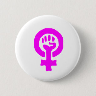 Feminismus-Symbol Button