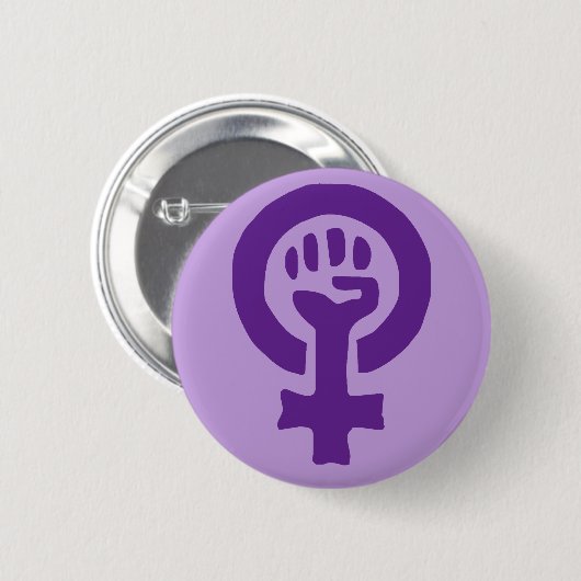Feminismus-Symbol Button (Vorne & Hinten)