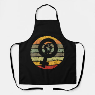 Feminismus Symbol Design Retro Vintager 70er 80er  Schürze