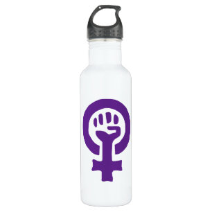 Feminismus-Symbol Edelstahlflasche