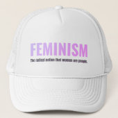 Feminismus Trucker Hat - Delikater Power, kühne Bo Truckerkappe (Vorderseite)