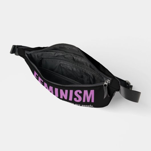 Feminismus unterwegs - Statement Fanny Pack Bauchtasche (Offen)