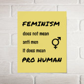 Feminismus zitiert promenschliche typografische poster