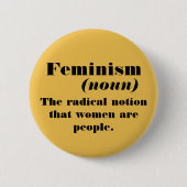 Feminismusdefinition Button (Vorderseite)
