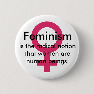 Feminismuszitat Button