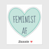 ‚Feminist AF‘ Aufkleber (Blatt)