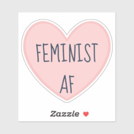 ‚Feminist AF‘ Aufkleber