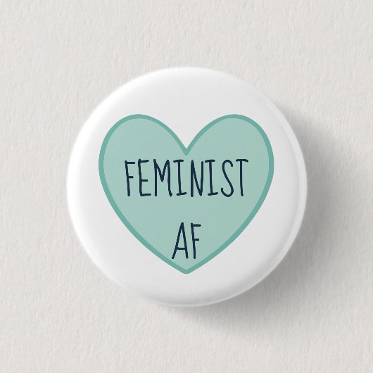 ‚Feminist AF‘ Button (Vorderseite)