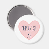 ‚Feminist AF‘ Magnet (Vorderseite/Rückseite)