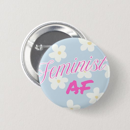 Feminist AF - Taste Button (Vorne & Hinten)