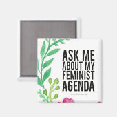 Feminist Agenda Magnet (Vorderseite/Rückseite)