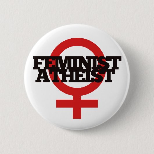 Feminist Atheist Button (Vorderseite)