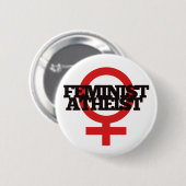 Feminist Atheist Button (Vorne & Hinten)