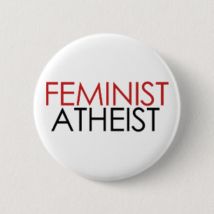 Feminist Atheist Button