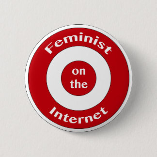 Feminist auf dem Internet (Ziel) Button