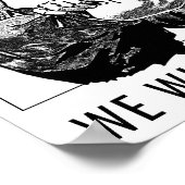 Feminist Can-Do Rosie-The-Riveter Grafiklinie Poster (Ecke)