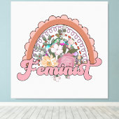 Feminist Canvas Print Leinwanddruck (Insitu (Holzboden))