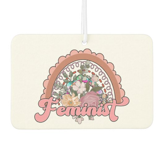 Feminist Car Freshener Autolufterfrischer (Vorderseite)