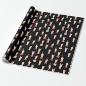 Feminist Elegant Black Geschenkpapier (Ungerollt)