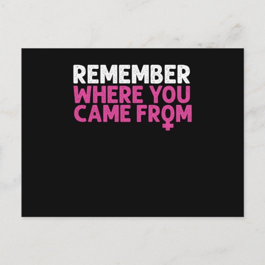 Feminist Feminism Activist Gender Equality Support Postkarte (Vorderseite)