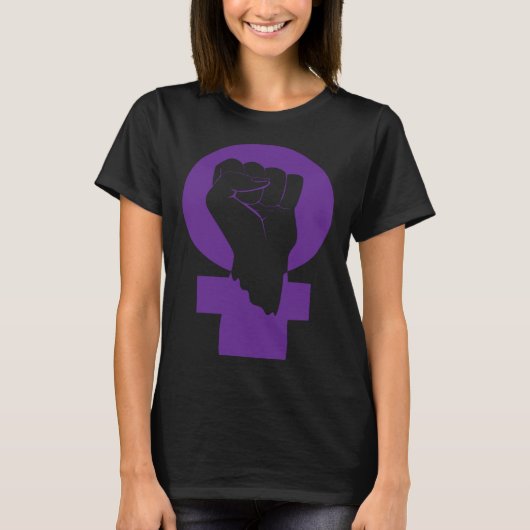 Feminist Feminism Equality Empowered Social Symbol T-Shirt (Vorderseite)