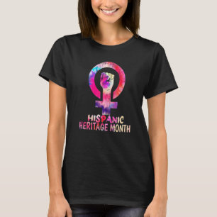 Feminist Fist Hispanic Heritage Monat Lateinische T-Shirt