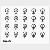 Feminist Fist Icon Stickers (Blatt)