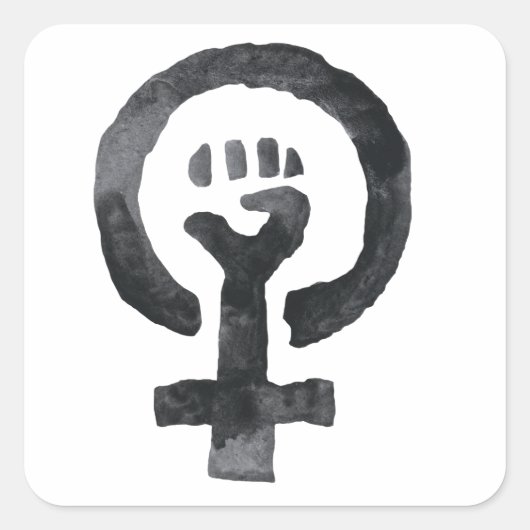 Feminist Fist Icon Stickers (Vorderseite)