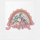 Feminist Fleece Blanket (Vorderseite)