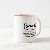 Feminist Funny Definition Tasse (VorderseiteRechts)