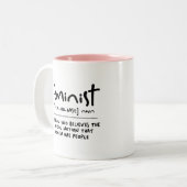 Feminist Funny Definition Tasse (Vorderseite Links)