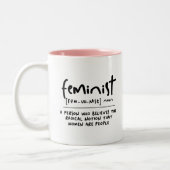 Feminist Funny Definition Tasse (Links)