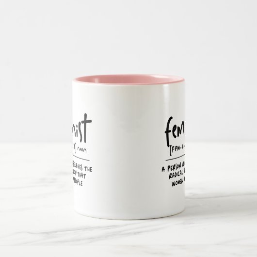 Feminist Funny Definition Tasse (Mittel)