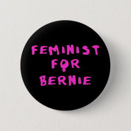 Feminist für Bernie-Sandpapierschleifmaschinen Button