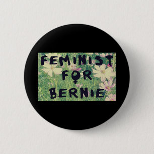 Feminist für Bernie-Sandpapierschleifmaschinen Button