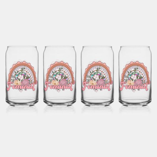 Feminist Glasses Dosenglas (Vorderseite)