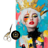 Feminist Gold Crown Decoupage Seidenpapier