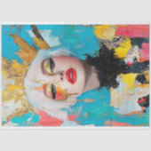 Feminist Gold Crown Decoupage Seidenpapier (Vorderseite)