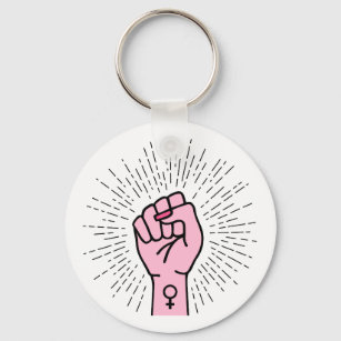 Feminist hand with female symbol schlüsselanhänger