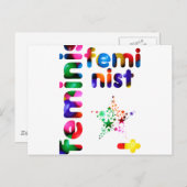 Feminist Jellybohne Postkarte (Vorne/Hinten)