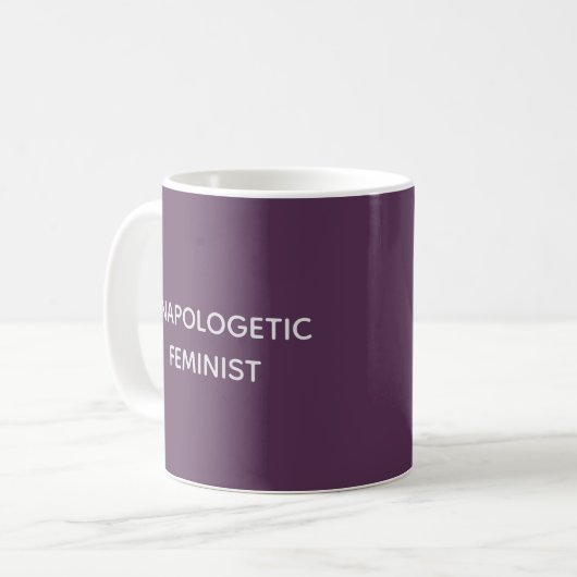 Feminist Kaffeetasse (Vorderseite Links)