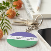 Feminist Key Ring mit Magdalen Berns Zitat Schlüsselanhänger (Seite)