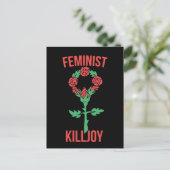 Feminist Killjoy Postkarte (Stehend Vorderseite)