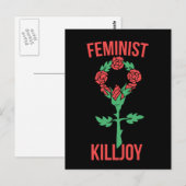 Feminist Killjoy Postkarte (Vorne/Hinten)